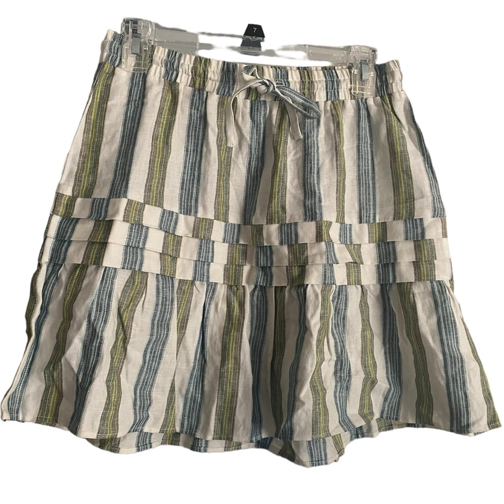 Chaser size S striped tiered mini skirt NWOT